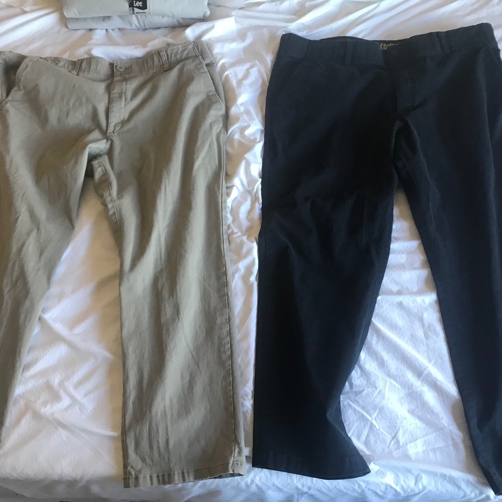 4 Lee Extreme Comfort Straight Fit Performance Pants, 40 x 29